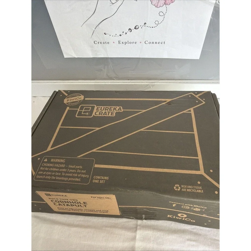 Eureka Build Your Own Cornhole Catapult 14+ New Open Box